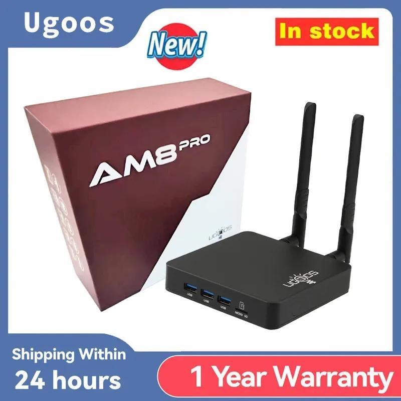 Ugoos AM8  Ʈ TV ڽ, ȵ̵ 11, Amlogic S928X-J, 8GB, 64GB, WiFi6, BT5.3, 1000M AV1,  , ȵ̵  ڽ,